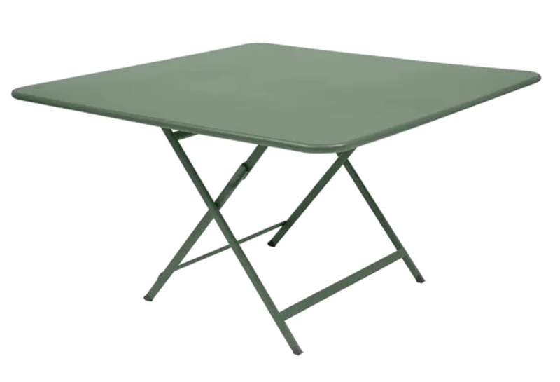 Load image into Gallery viewer, Fermob Caractère foldable outdoor table, 128x128 cm, eight-seater with cactus design, perfect for outdoor dining and gatherings.