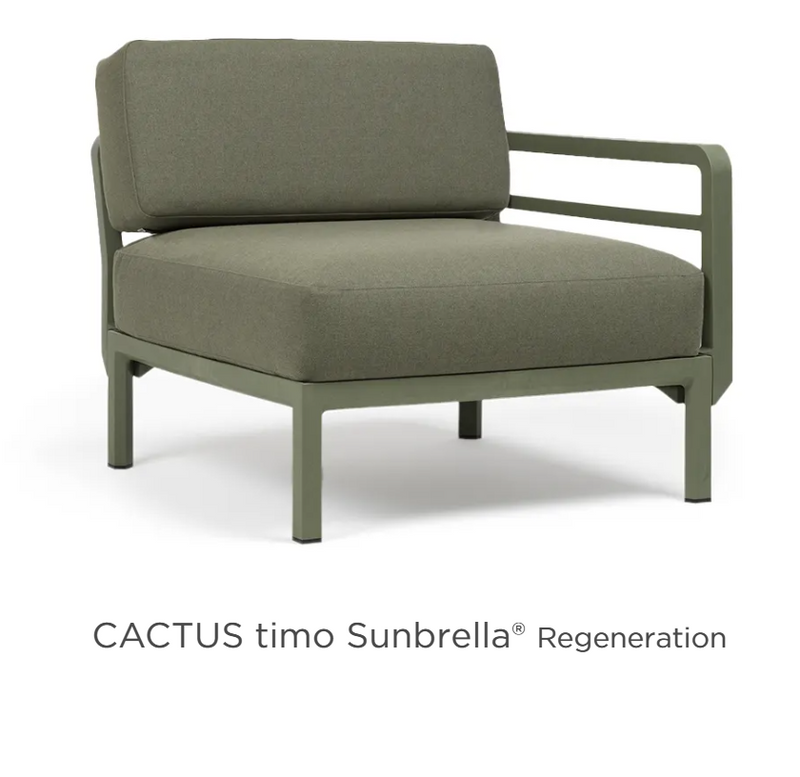 Load image into Gallery viewer, Luxury outdoor Maximo modular sofa by Nardi with cactus and sunbrella fabric, designed for flexible seating arrangements.