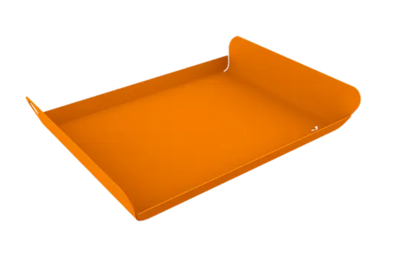 Load image into Gallery viewer, Fermob ALTO metal tray, 23x17 cm, outdoor-friendly with a colorful candied orange design and sturdy metal construction.