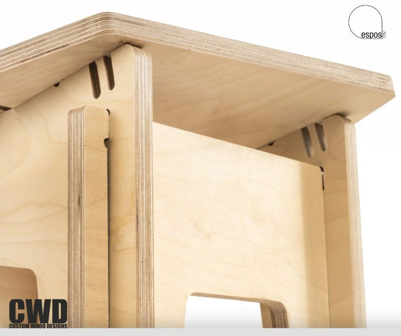 Load image into Gallery viewer, CARRY-ON – Wooden Stool - Custom Wood Designs