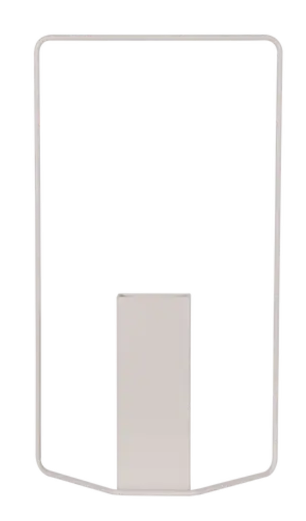 Load image into Gallery viewer, Fermob Itac rectangular vase in Clay Grey, 62cm tall, with a sleek modern design and smooth surface.