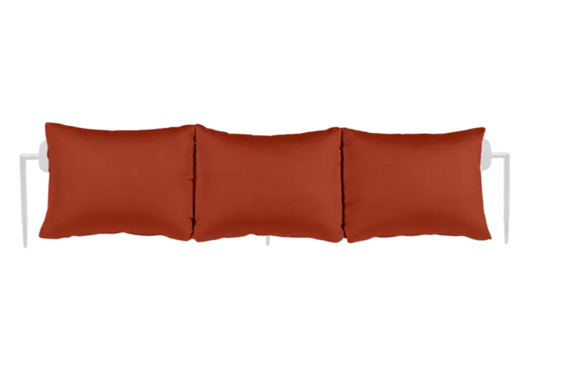 Load image into Gallery viewer, Cotton white outdoor Rivage backrest from Fermob, designed to convert sunlounger into a bench, made of durable metal for outdoor use.