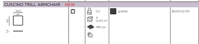 Load image into Gallery viewer, Nardi Trill Armchair Cushion with plush fabric and vibrant pattern, designed for comfortable outdoor seating.