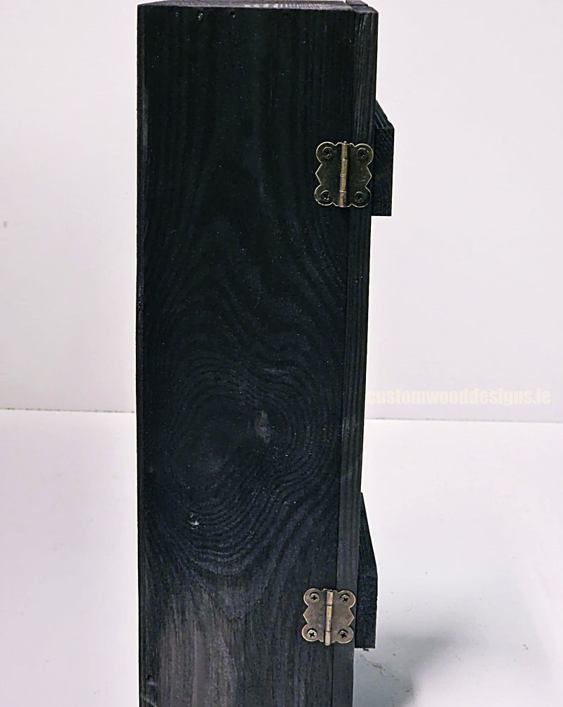 Load image into Gallery viewer, Rustic Bottle Box - Black Single x 25 Bottle box Custom Wood Designs __label: Multibuy Bottle Box CustomWoodDesignsIreland40ff52b3-c67b-4f84-87c4-7e9b881395ea_4b4e29a1-e75a-46ed-83b0-b37305b14600