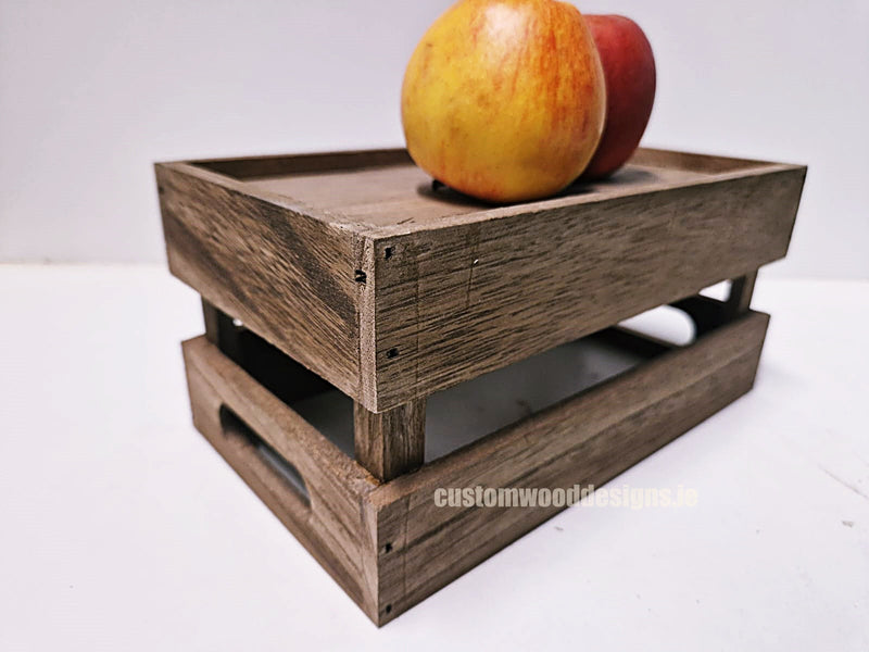 Load image into Gallery viewer, Wooden vintage table caddy pack of 10 Securit __label: Multibuy CustomWoodDesignsIrelandBrandedwoodecratesFruitcratesIrelanddisplaycratesirelandcustomisedcrateswoodencrates_4_28179978-5b88-439c-be15-0dc9872b1b44