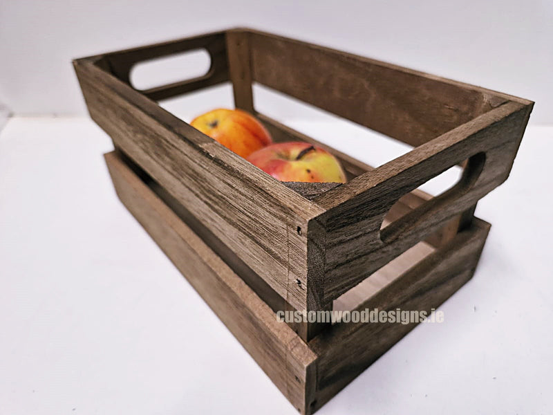 Load image into Gallery viewer, Wooden vintage table caddy pack of 10 Securit __label: Multibuy CustomWoodDesignsIrelandBrandedwoodecratesFruitcratesIrelanddisplaycratesirelandcustomisedcrateswoodencrates_5_270e2ddc-3705-4716-9490-9798400b61e9