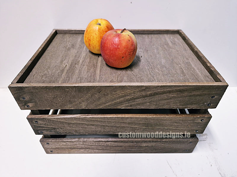 Load image into Gallery viewer, Wooden vintage crate pack of 10 Securit __label: Multibuy CustomWoodDesignsIrelandBrandedwoodecratesFruitcratesIrelanddisplaycratesirelandcustomisedcrateswoodencrates_8_2f81f7ee-9de0-4bc9-9d80-863d721cdc5a