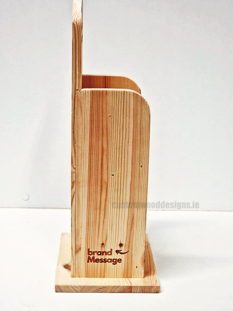 Load image into Gallery viewer, Natural Pine Mini Two-Tier Countertop Display - Custom Wood Designs