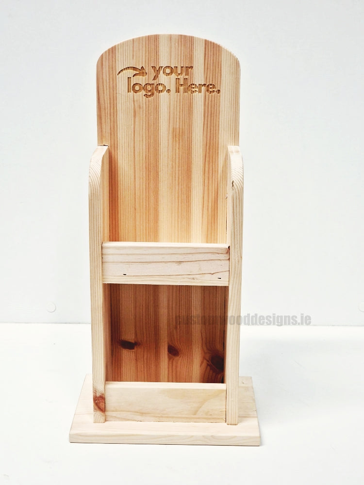 Load image into Gallery viewer, Natural Pine Mini Two-Tier Countertop Display - Custom Wood Designs