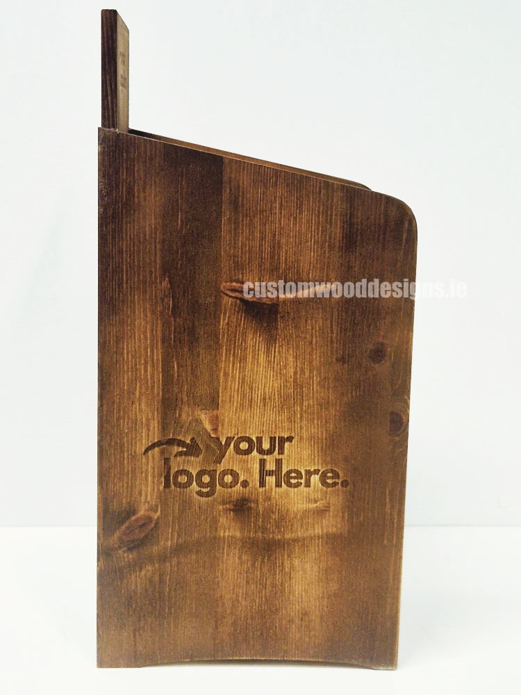Load image into Gallery viewer, Dark Pine Three-Shelf Compact Countertop Display - Custom Wood Designs