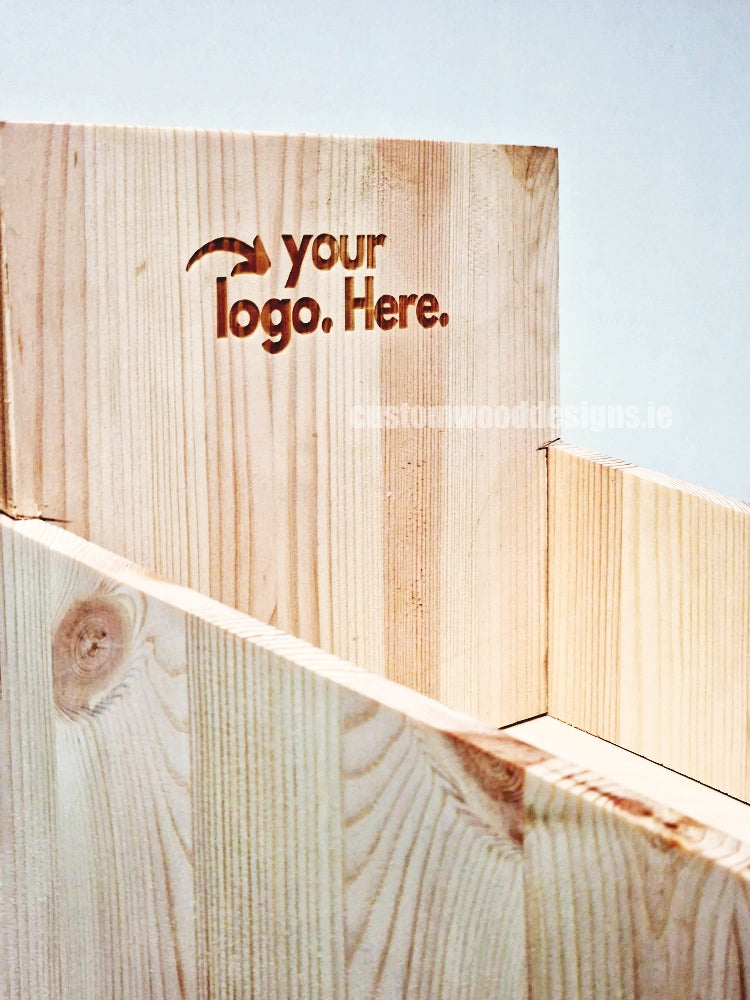 Load image into Gallery viewer, Natural Pine Four-Shelf Compact Countertop Display - Custom Wood Designs