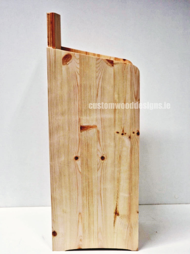 Load image into Gallery viewer, Natural Pine Four-Shelf Compact Countertop Display - Custom Wood Designs