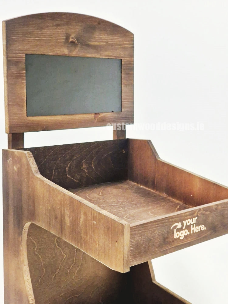 Load image into Gallery viewer, Dark Pine Two-Tiered Countertop Display for Baked Goods - Custom Wood Designs