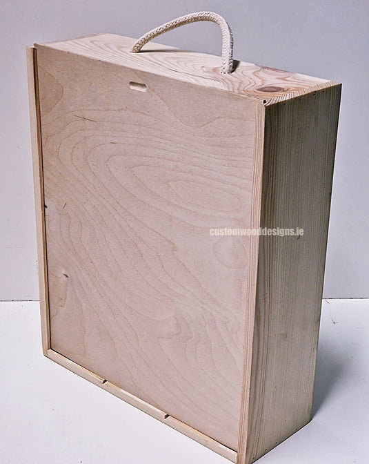 Sliding Lid 3 Bottle Box - Natural x25 Corporate Gift Box with Wood Wool Custom Wood Designs box corporate gift hamper triple wine box wood wool CustomWoodDesignsIrelandCorporategiftboxesBottleBoxesGiftingboxesforbottleslaserengravedbottleboxespersonalisedbottleboxesCorporateboxesrusticboxwinebo_15_7c8ce580-ef9d-42de-acfd-1cd2