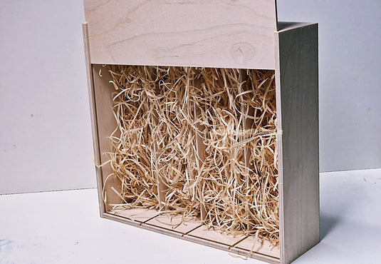 Sliding Lid 4 Bottle Box - Natural x 25 Corporate Gift Box with Wood Wool Custom Wood Designs box corporate gift hamper triple wine box wood wool CustomWoodDesignsIrelandCorporategiftboxesBottleBoxesGiftingboxesforbottleslaserengravedbottleboxespersonalisedbottleboxesCorporateboxesrusticboxwinebo_4_431baa89-f784-4b2b-8370-bf3f5