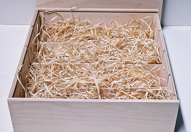 Load image into Gallery viewer, Sliding Lid 5 Bottle Box - Natural x 25 Corporate Gift Box with Wood Wool Custom Wood Designs box corporate gift hamper triple wine box wood wool CustomWoodDesignsIrelandCorporategiftboxesBottleBoxesGiftingboxesforbottleslaserengravedbottleboxespersonalisedbottleboxesCorporateboxesrusticboxwinebo_5_75597cd4-8c60-4648-a9bc-0df5e