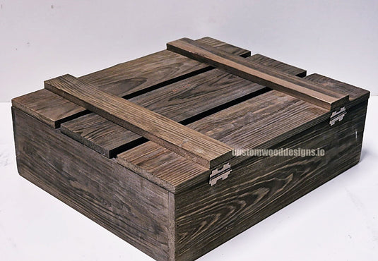 Rustic 3 Bottle Box - Brown x 25 Corporate Gift Box with Wood Wool Custom Wood Designs __label: Multibuy box corporate gift hamper triple wine box wood wool CustomWoodDesignsIrelandCorporategiftboxesBottleBoxesGiftingboxesforbottleslaserengravedbottleboxespersonalisedbottleboxesCorporateboxesrusticboxwinebo_6_b0848a00-1105-4559-a1fa-47127