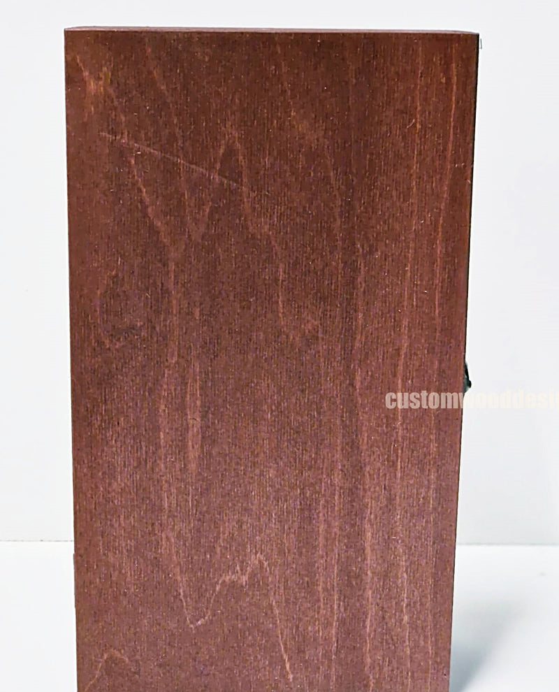 Load image into Gallery viewer, Hinged Lid 2 Bottle Box - Burgundy x25 Custom Wood Designs __label: Multibuy Bottle Box Bottle Boxes gift box Gift Boxes Single bottle box wooden Box CustomWoodDesignsIrelandCorporategiftboxesBottleBoxesGiftingboxesforbottleslaserengravedbottleboxespersonalisedbottleboxesCorporateboxesrusticboxwinebo_7_a1c49d99-9f34-4739-884a-bd11d