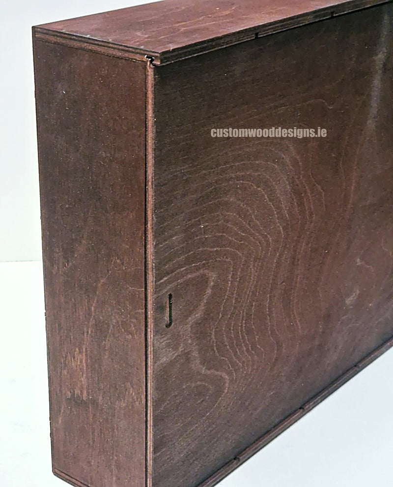 Load image into Gallery viewer, Sliding Lid 6 Bottle Box - Burgundy x 25 Corporate Gift Box with Wood Wool Custom Wood Designs box corporate gift hamper triple wine box wood wool CustomWoodDesignsIrelandCorporategiftboxesBottleBoxesGiftingboxesforbottleslaserengravedbottleboxespersonalisedbottleboxesCorporateboxesrusticboxwinebo_7_f25b209a-4885-4641-8745-e5c88