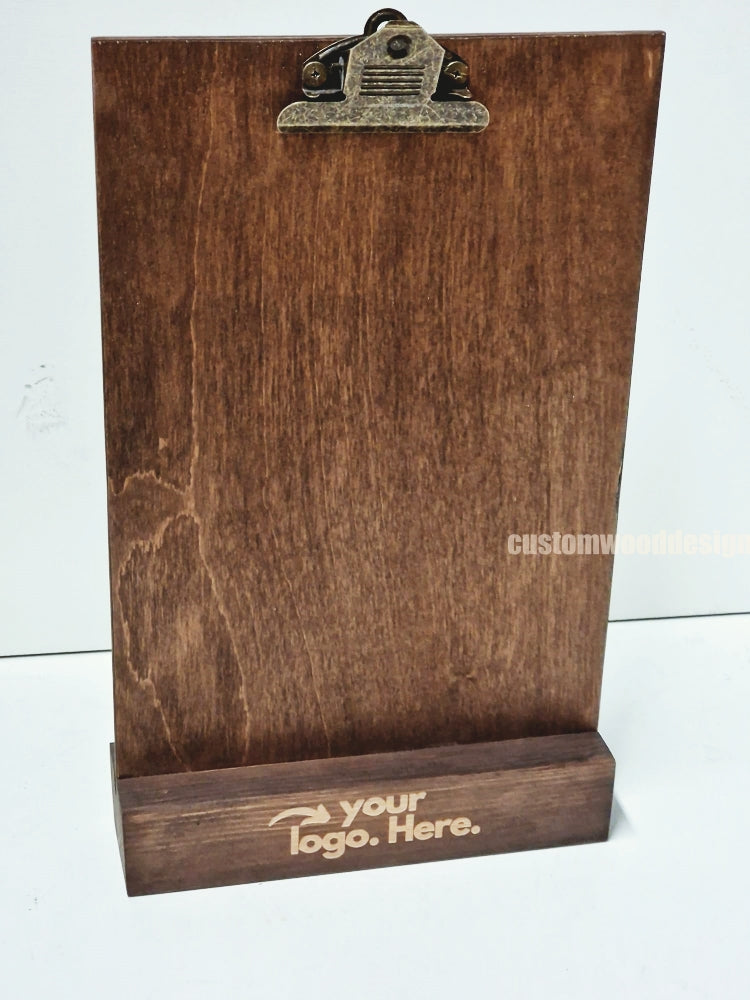 Load image into Gallery viewer, Clipboard Block Set - A4 Rich Brown x10 Custom Wood Designs CustomWoodDesignsIrelandDoublesidedA4sizePointofsaleInformationholderA4clipboardandblocksetInformationDisplayretailhospitalitycorporateCWD_12_0e24b228-723e-4e3b-849b-653d22590379