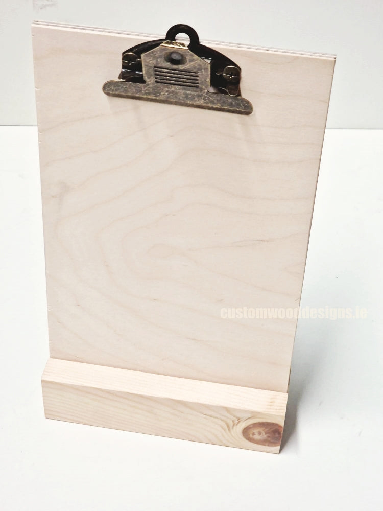 Load image into Gallery viewer, Clipboard Block Set - A5 Natural x10 Custom Wood Designs CustomWoodDesignsIrelandDoublesidedA4sizePointofsaleInformationholderA4clipboardandblocksetInformationDisplayretailhospitalitycorporateCWD_15