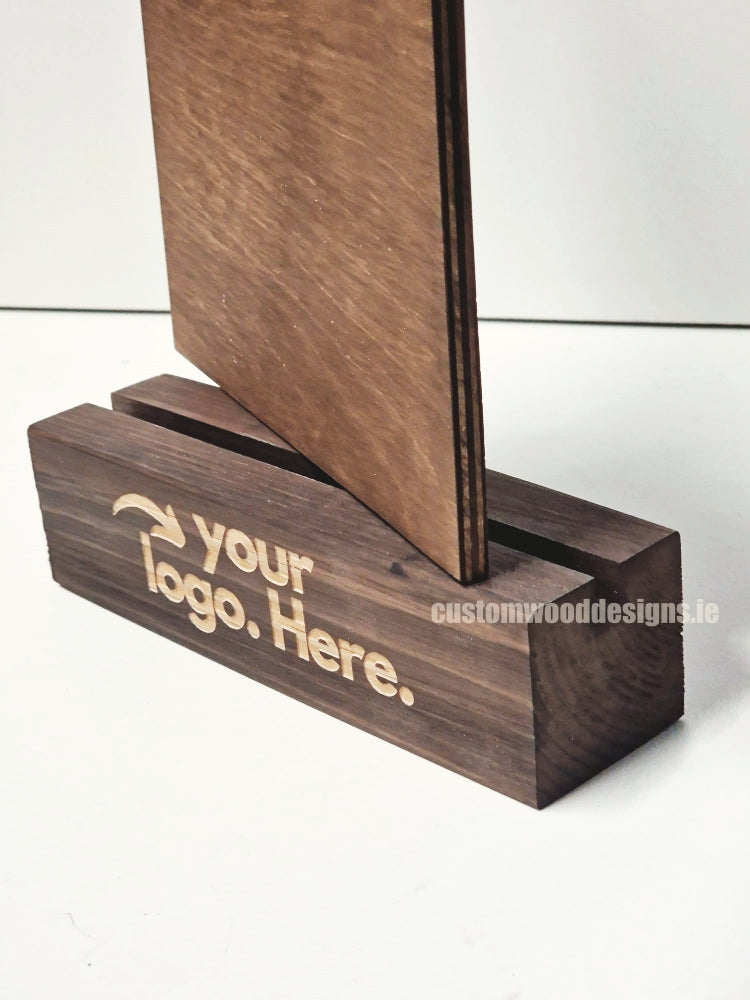 Load image into Gallery viewer, Clipboard Block Set - A5 Rich Brown x10 Custom Wood Designs CustomWoodDesignsIrelandDoublesidedA4sizePointofsaleInformationholderA4clipboardandblocksetInformationDisplayretailhospitalitycorporateCWD_5_80503df9-c0b2-476f-a23b-a26330510f9c