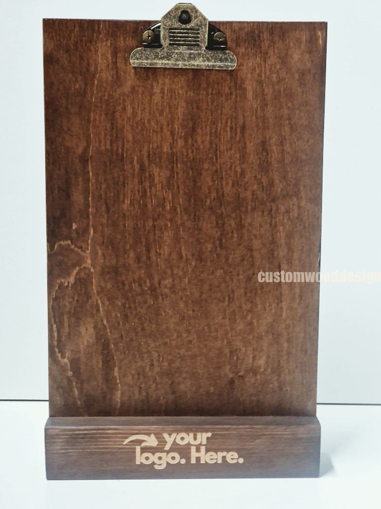 Load image into Gallery viewer, Clipboard Block Set - A4 Rich Brown x10 Custom Wood Designs CustomWoodDesignsIrelandDoublesidedA4sizePointofsaleInformationholderA4clipboardandblocksetInformationDisplayretailhospitalitycorporateCWD_7_71e166c5-38d2-4d37-84ec-13153b714c7a