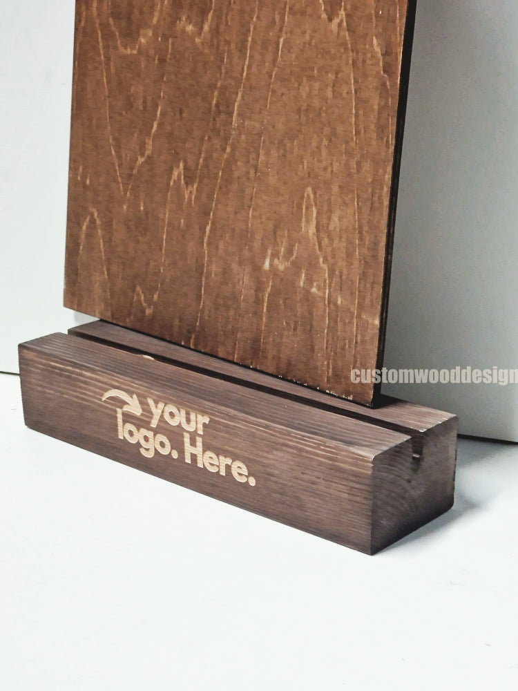 Load image into Gallery viewer, Clipboard Block Set - A4 Rich Brown x10 Custom Wood Designs CustomWoodDesignsIrelandDoublesidedA4sizePointofsaleInformationholderA4clipboardandblocksetInformationDisplayretailhospitalitycorporateCWD_9_1c6b3dfb-b940-4435-9b91-631d7d48c1c7