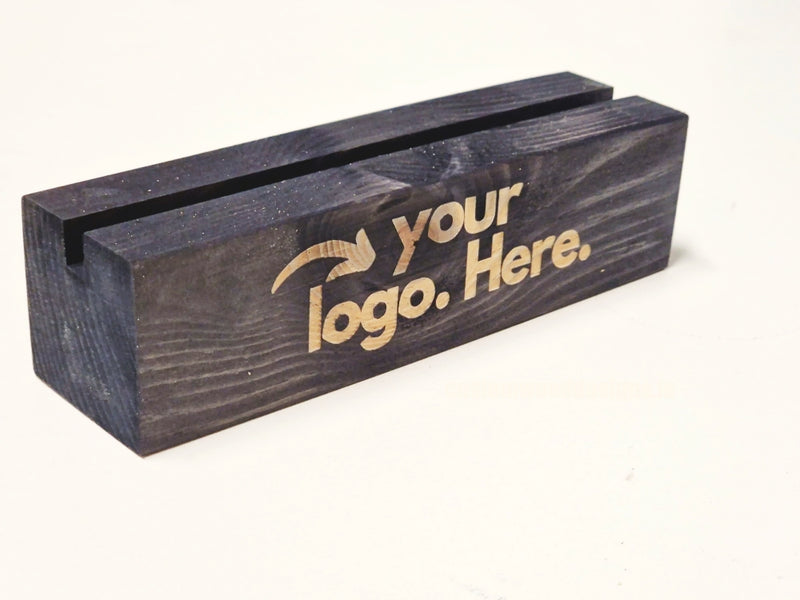 Load image into Gallery viewer, A5 Black Pine Display Block – Black (Pack of 10) - Custom Wood Designs