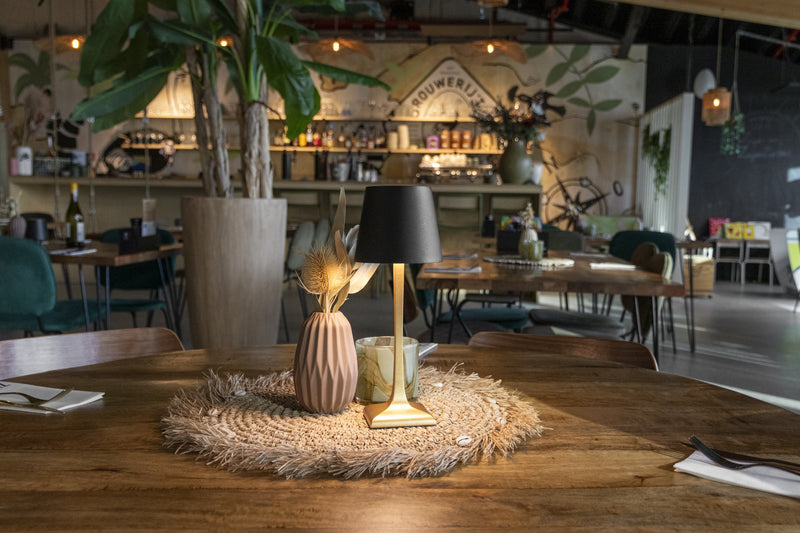 Load image into Gallery viewer, Securit® MILANO Table Lamp - Black/Gold (Pack of 6) - Custom Wood Designs