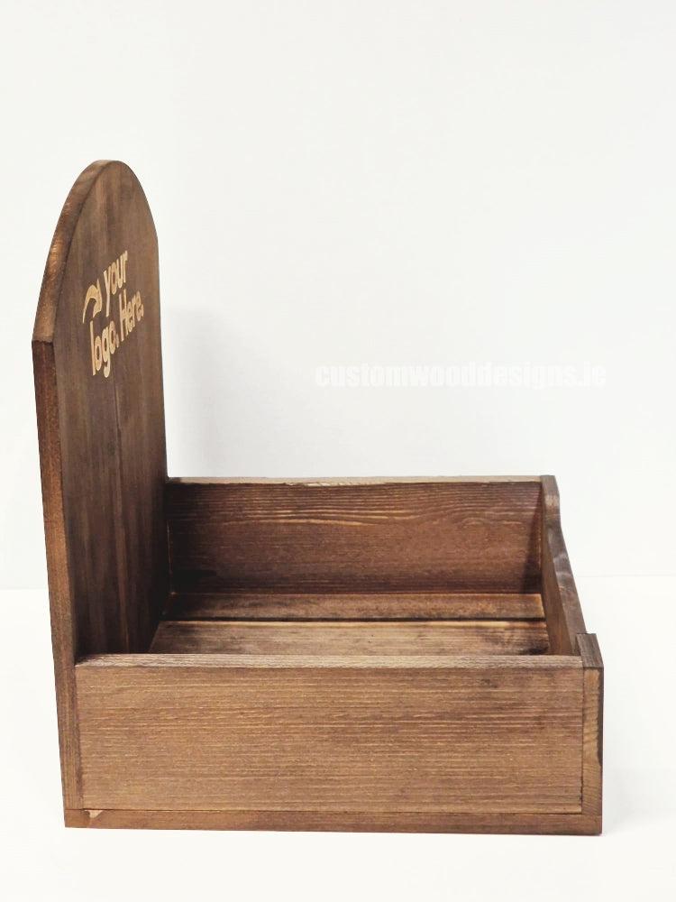 Load image into Gallery viewer, Dark Pine Crate-Style Display Countertop Display - Custom Wood Designs