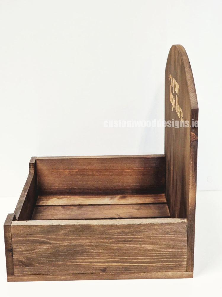 Load image into Gallery viewer, Dark Pine Crate-Style Display Countertop Display - Custom Wood Designs