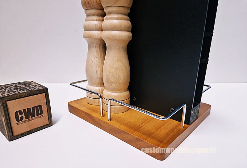 Load image into Gallery viewer, Chalkboard Table Caddy - Pack of 6 Custom Wood Designs __label: Multibuy CustomWoodDesignsIrelandTablecaddyrestaurantcaddiestablecaddyhotelrestauranttablecondimentcarrierrestaurantchalkboardcndimentholdertableserverhospitalityserviceporoducts_10_edb4ec97-8a1e-41b4-9fcc-065d6eed65b2