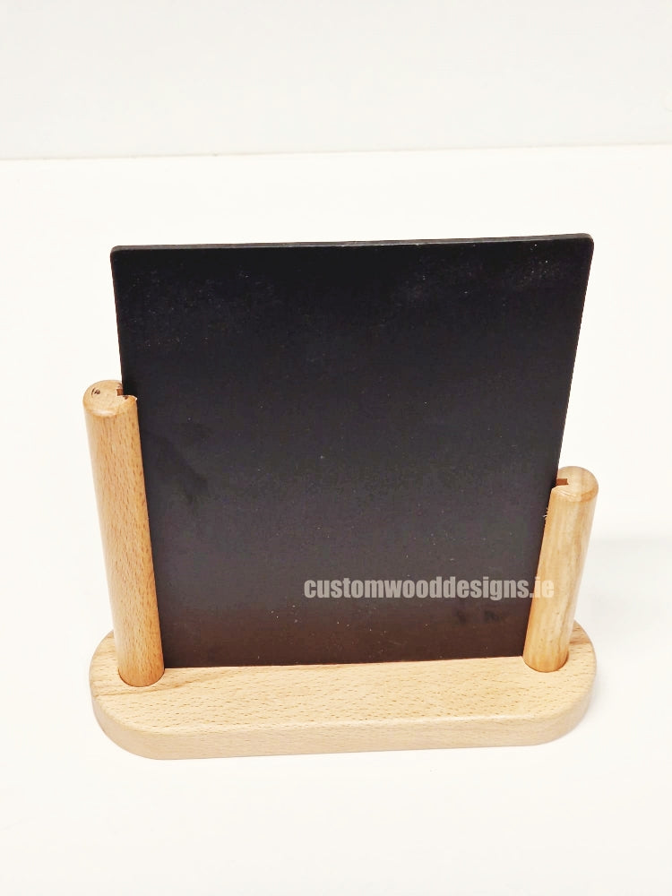Load image into Gallery viewer, Tabletop Chalkboard Small Teak Finish. Pack of 6 - Custom Wood Designs