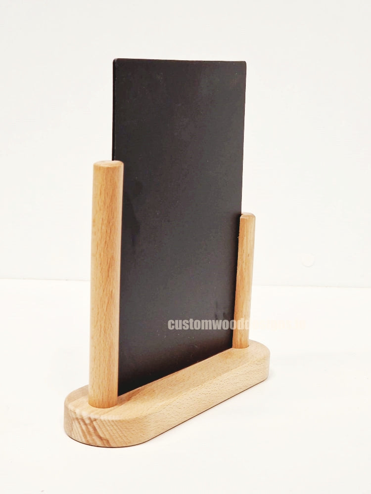 Load image into Gallery viewer, Tabletop Chalkboard Small Teak Finish. Pack of 6 - Custom Wood Designs