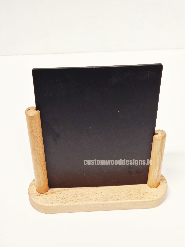 Load image into Gallery viewer, Tabletop Chalkboard Small Teak Finish. Pack of 6 - Custom Wood Designs