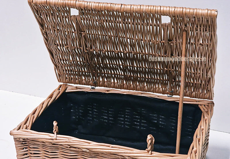 Load image into Gallery viewer, 10 x Wicker Hamper Basket 40 X 28 X 17cm Wicker Hamper Basket Custom Wood Designs Gifting basket hamper basket Retail display basket wicker basket CustomWoodDesignsIrelandWickerBasketsupplierIrelandgiftingbasketsupplierIrelandretaildisplaybasketsIrelanddisplaybasketscorporategiftingbasketsIrelandCWDIreland_14_0f990a80-65bf-4bcf-9ce7-47e710f3fb89