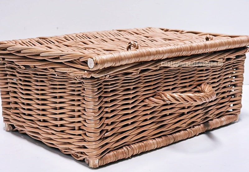 Load image into Gallery viewer, 10 x Wicker Hamper Basket 40 X 28 X 17cm Wicker Hamper Basket Custom Wood Designs Gifting basket hamper basket Retail display basket wicker basket CustomWoodDesignsIrelandWickerBasketsupplierIrelandgiftingbasketsupplierIrelandretaildisplaybasketsIrelanddisplaybasketscorporategiftingbasketsIrelandCWDIreland_19_ade84172-63c7-4791-996d-de98bcadebc0