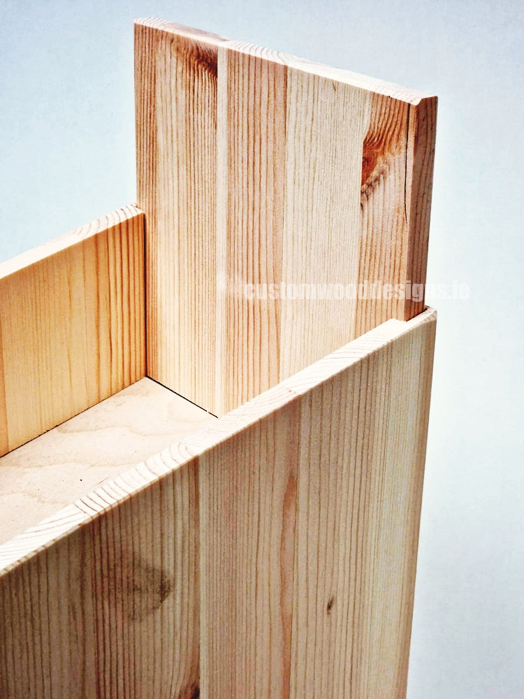 Load image into Gallery viewer, Natural Pine Three-Shelf Compact Countertop Display - Custom Wood Designs