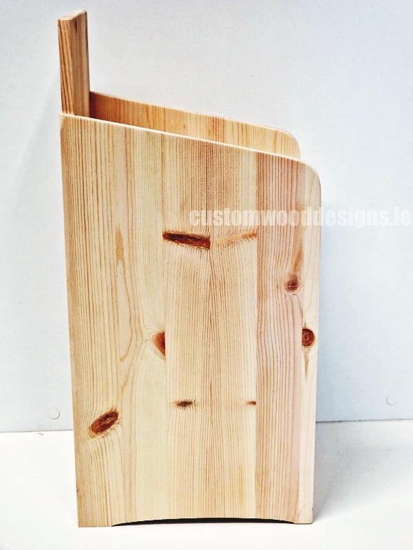 Load image into Gallery viewer, Natural Pine Three-Shelf Compact Countertop Display - Custom Wood Designs