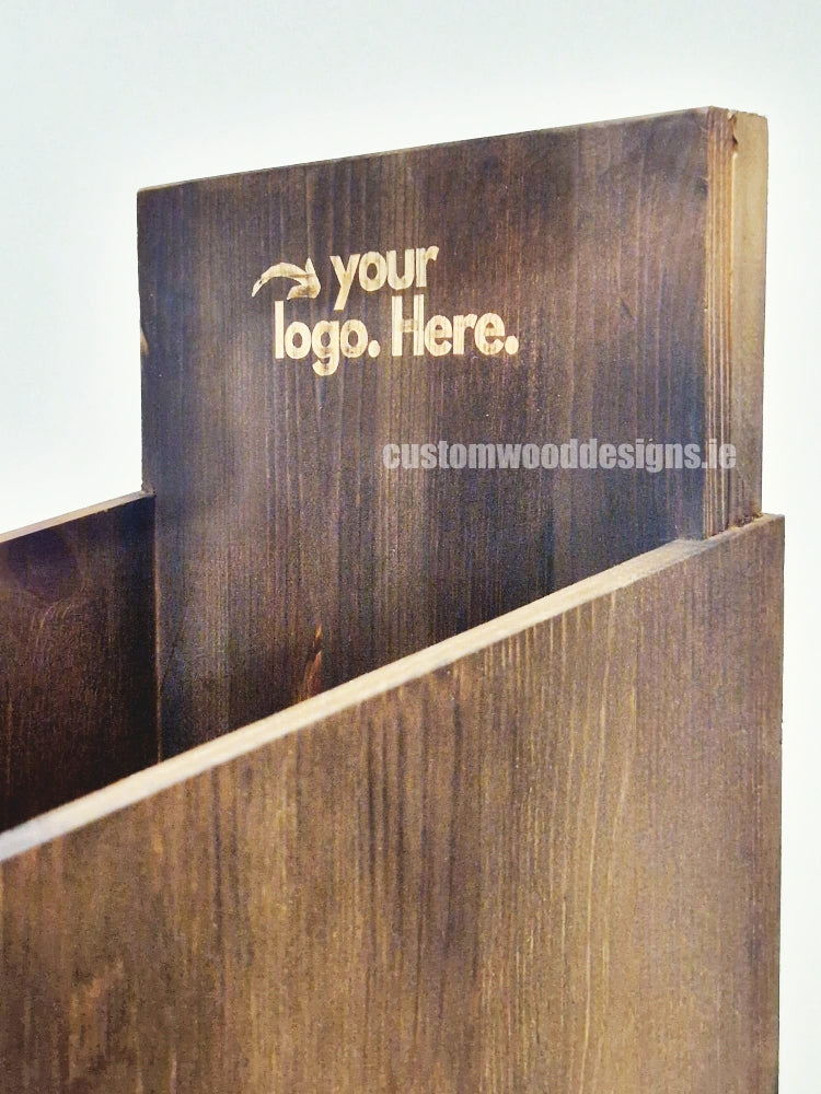 Load image into Gallery viewer, Dark Pine Four-Shelf Compact Countertop Display - Custom Wood Designs