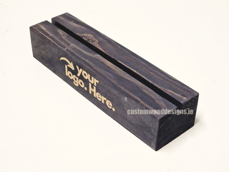 Load image into Gallery viewer, A4 Black Pine Display Block – Black (Pack of 10) - Custom Wood Designs