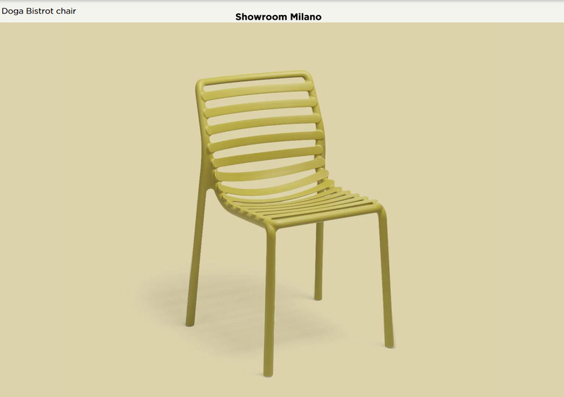 Load image into Gallery viewer, Nardi Doga Bistrot outdoor chair with a woven design and metal frame, ideal for patio or garden seating.