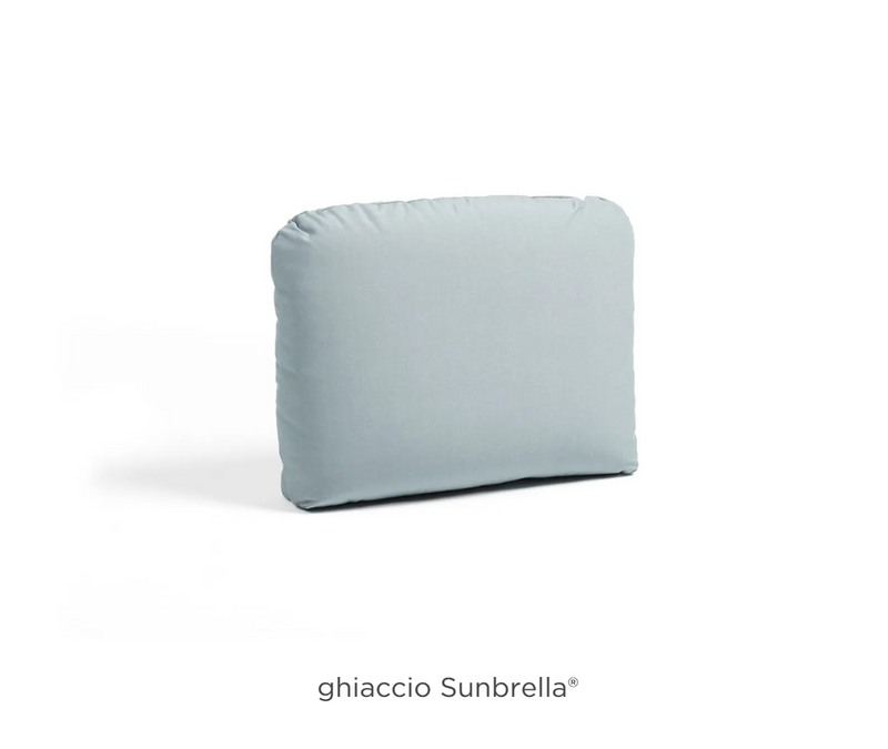 Load image into Gallery viewer, Nardi Komodo outdoor back cushion in Ghiaccio Sunbrella fabric, designed for extra comfort on Nardi outdoor furniture.