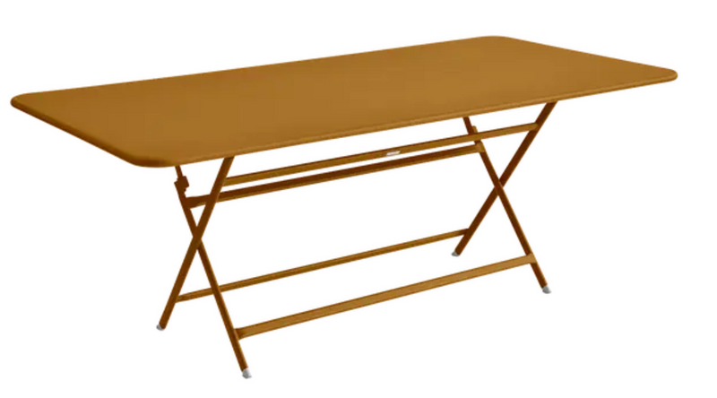 Load image into Gallery viewer, Fermob CARACTÈRE foldable outdoor table, 190x90 cm, eight-seater with gingerbread finish, suitable for outdoor dining and gatherings.