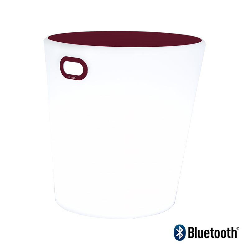Load image into Gallery viewer, Fermob Inouï Lighting Stool H.44 cm – Black Cherry