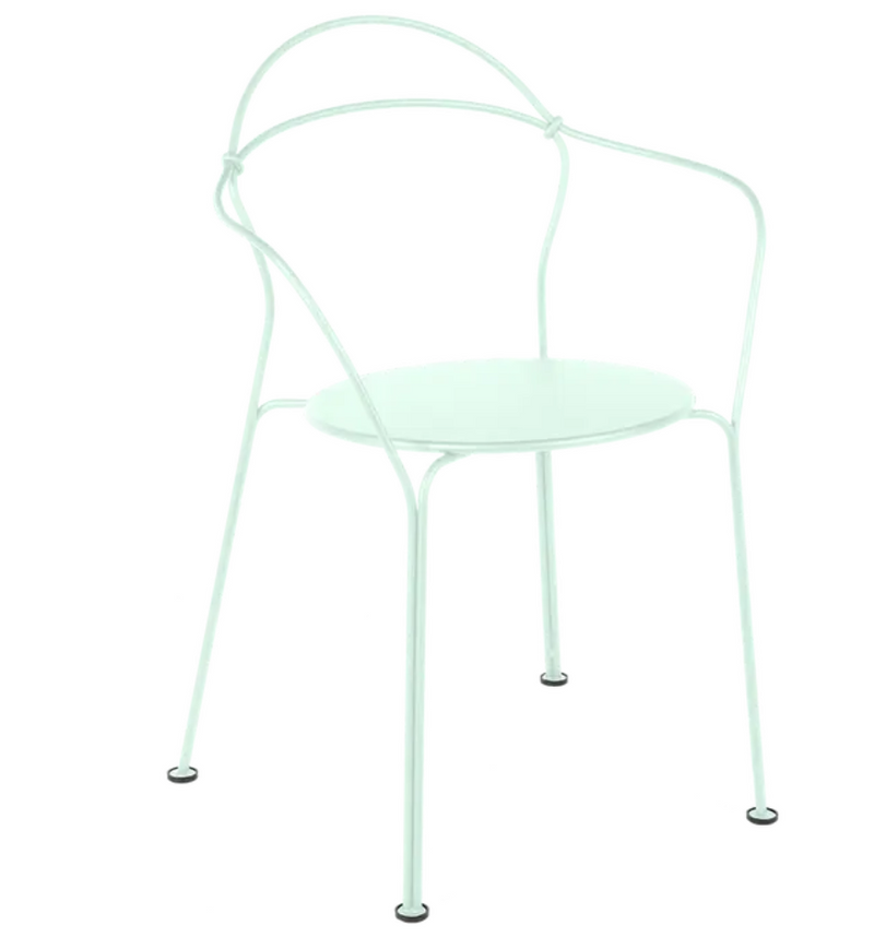 Load image into Gallery viewer, Ice mint Fermob Airloop lounge chair with metal frame and modern design, suitable for outdoor furniture.