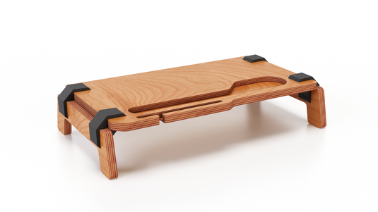 Sustainable and durable monitor stand for home and office