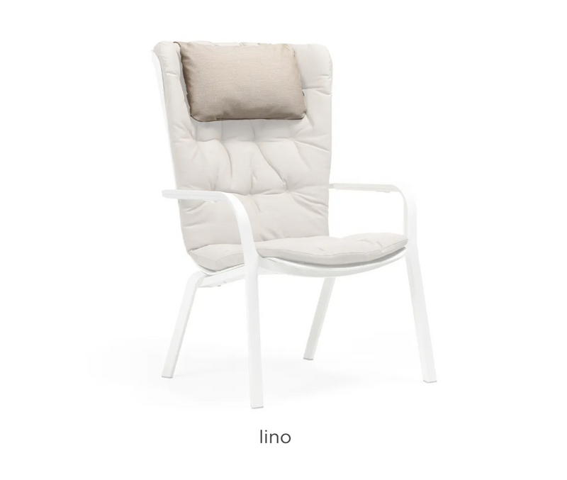 Load image into Gallery viewer, Nardi Folio Headrest Cushion made of Sunbrella fabric, designed for outdoor Folio chairs, providing comfortable head support.