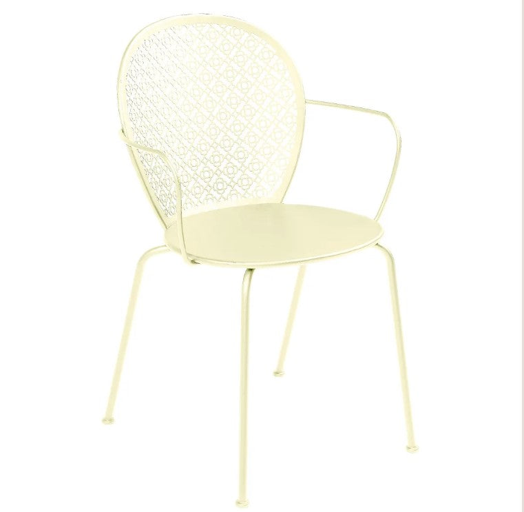 Load image into Gallery viewer, Fermob Lorette outdoor metal chair with a modern design, suitable for cafes, restaurants, and outdoor living spaces.